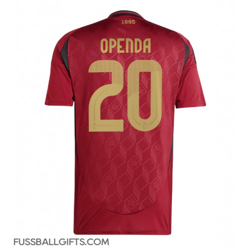 Belgien Lois Openda #20 Fußballbekleidung Heimtrikot EM 2024 Kurzarm